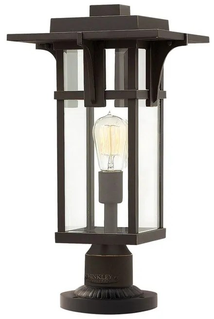 Lampione da giardino, HK-MANHATTAN3-M H 49 cm, bronzo, IP44 ELSTEAD