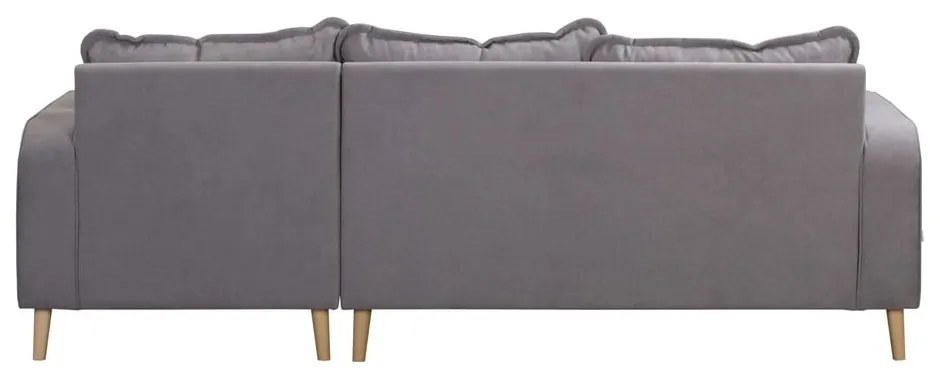 Divano angolare grigio (angolo destro) Beata - Ropez