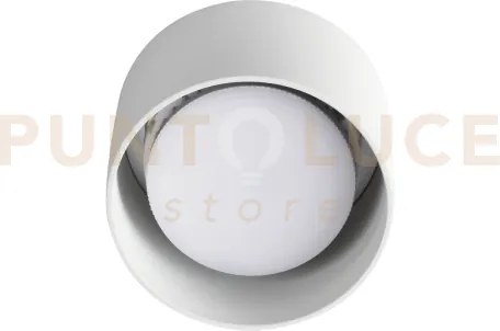 Spike tondo faretto 1 luce attacco gx53 lampadina inclusa bianco