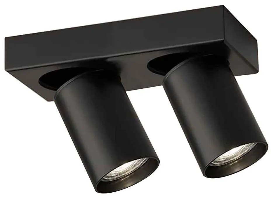 Shilo 7972 - Faretto TARUMI 2xGU10/15W/230V nero