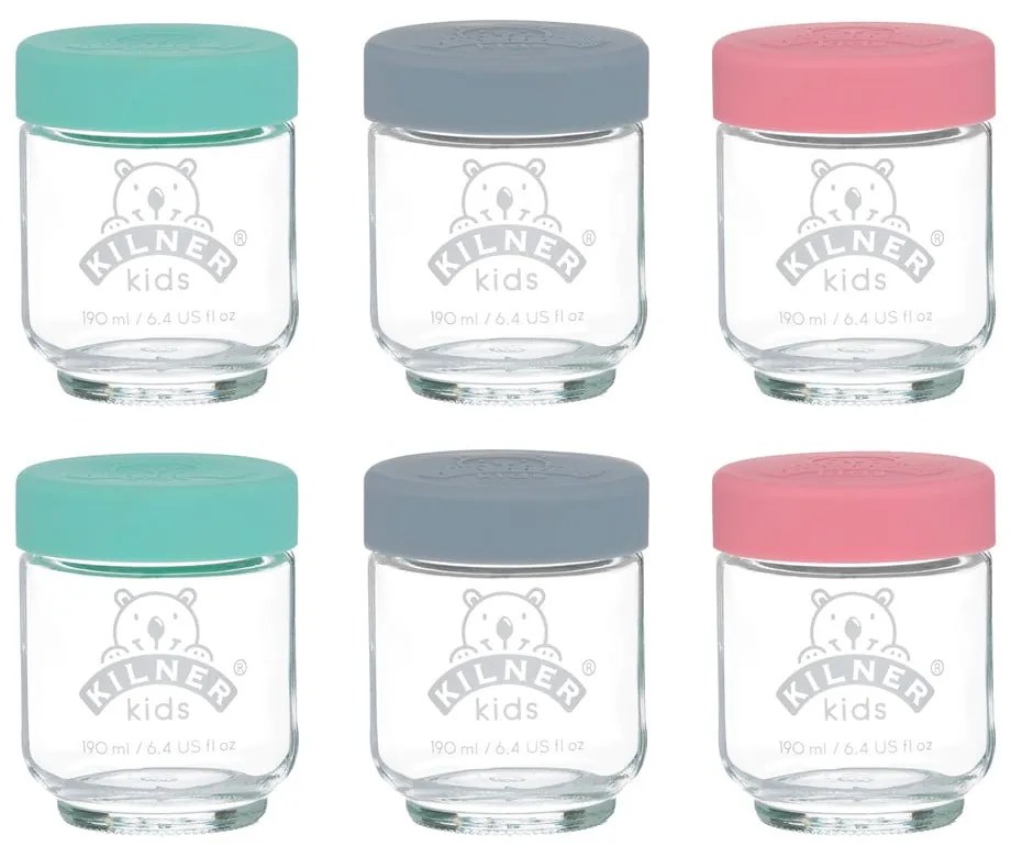 Vasetti per alimenti per bambini 6 pz 190 ml - Kilner