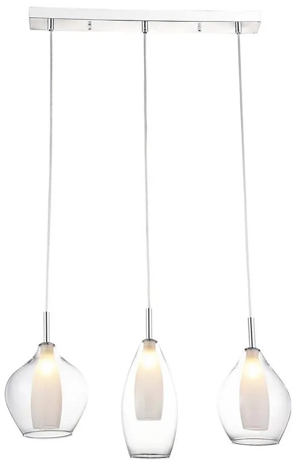 Azzardo AZ3075 - Lampadario a sospensione con filo AMBER 3xG9/40W/230V