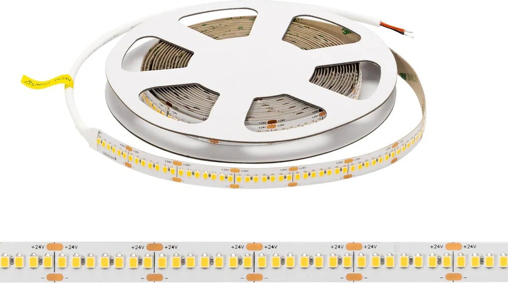 Striscia LED 24V 25W/m Altissima Luminosità Professionale - IP54 - 5 metri