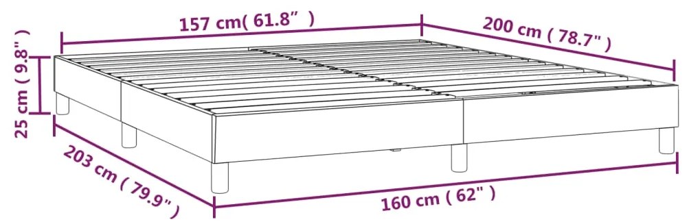 Giroletto a Molle Blu 160x200 cm in Tessuto