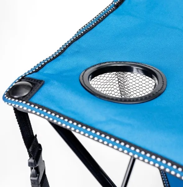 Tavolo da campeggio pieghevole + 2x sedia blu