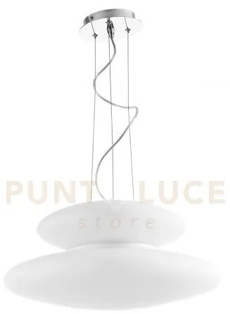 Sospensione pagoda d.50cm 3+2 luci attacco e27 altezza 21cm max 100...