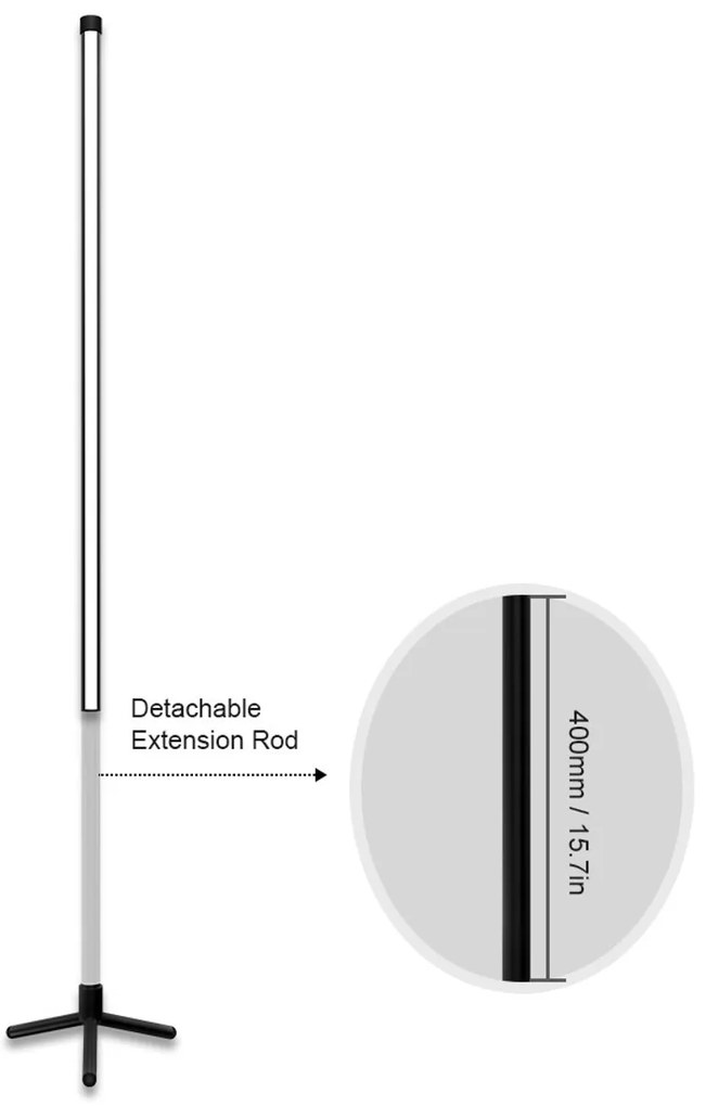 Lampada da Pavimento LED 12W RGB+CCT Smart e da Telecomando