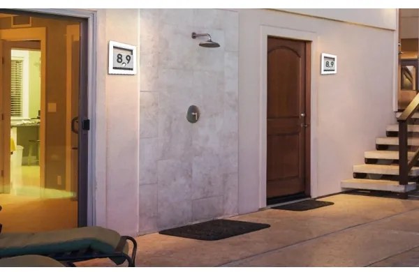 Numero civico a LED ALICE LED/13W/230V IP44 3000K antracite