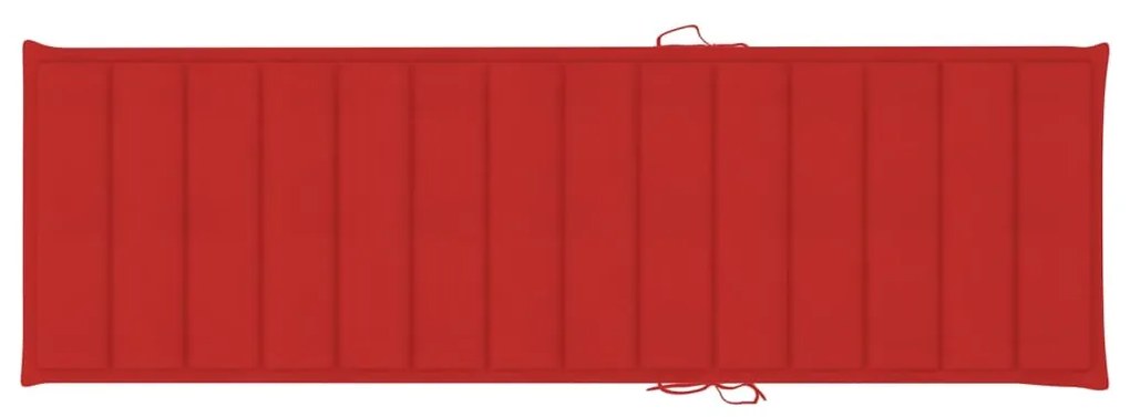 Lettino da giardino con tavolino cuscino legno pino impregnato
