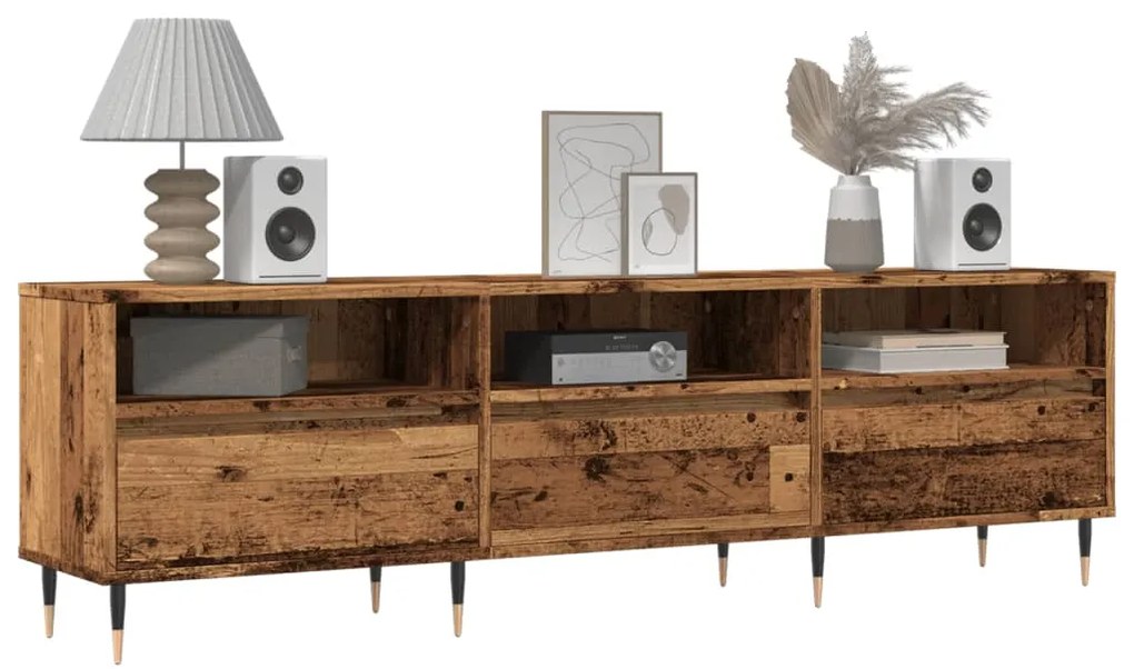 Mobile Porta Tv Legno Antico 150x30x44,5 Cm Legno Multistrato /