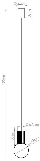 Sollux SL.1729 - Lampadario a sospensione con filo HALO 1xG9/8W/230V diametro 12 cm arancione