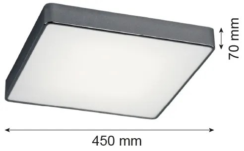 Argon 1575 - Plafoniera ONTARIO 4xE27/15W/230V