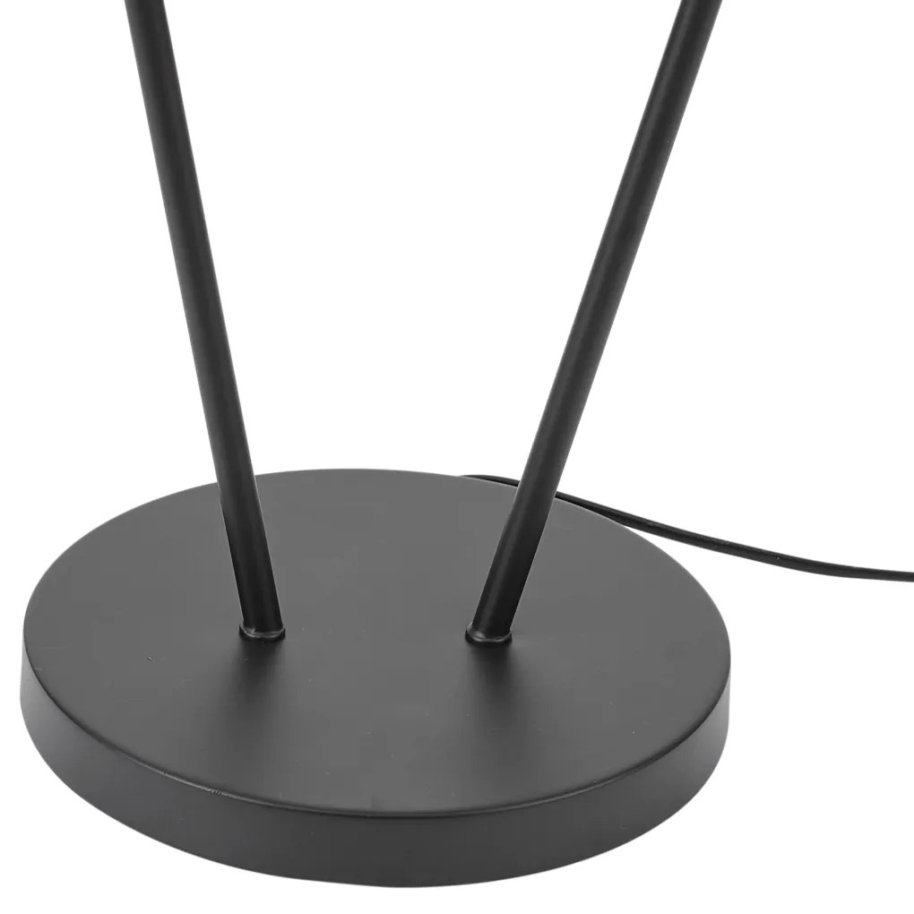 Lampada da terra moderna nera 2 luci GU10 35mm - Thomas