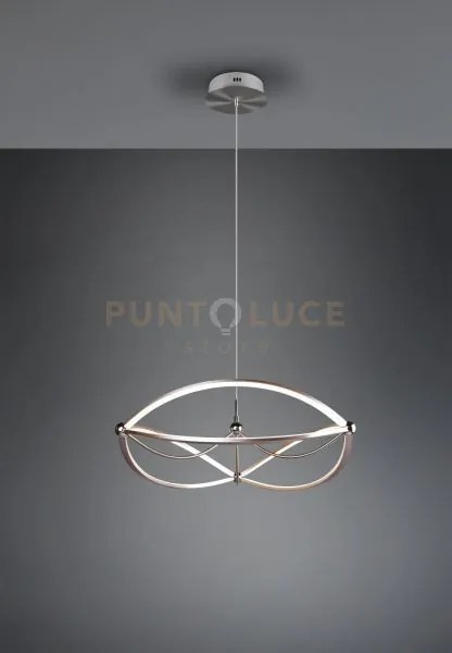 Charivari sospensione led 42w · 1x 5600lm, 3000k acciaio satinato e...