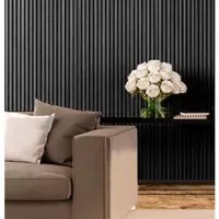 Pannelli Acustici Fonoassorbenti 2pz 60x120cm Decorativi Moderno Rovere Nero 3D