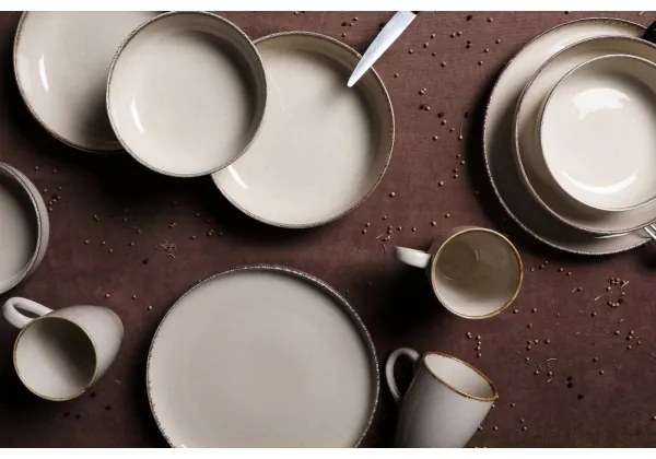 Servizio da tavola 16 pezzi beige/porcellana