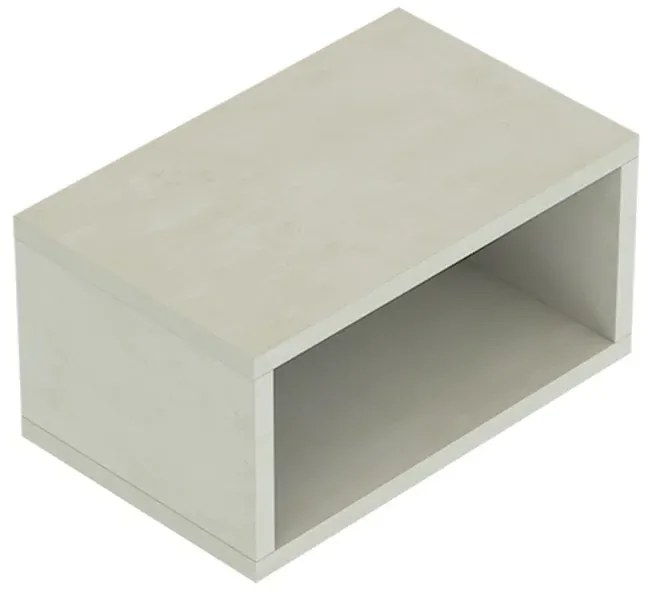 Mobile bagno sospeso aperto 80 cm Master grigio nuvola