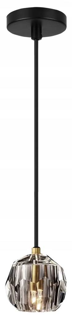 LAMPADA DA SOFFITTO CRISTALLO BLACK  APP586-1CP
