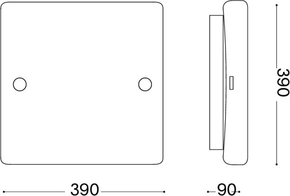 Ideal Lux - Plafoniera CELINE 3xE27/60W/230V 39x39 bianca