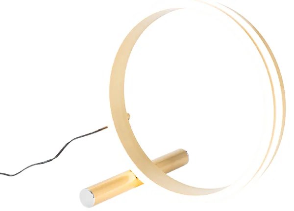 Lampada da tavolo di design in ottone con LED dimmerabile a 3 livelli - Navara