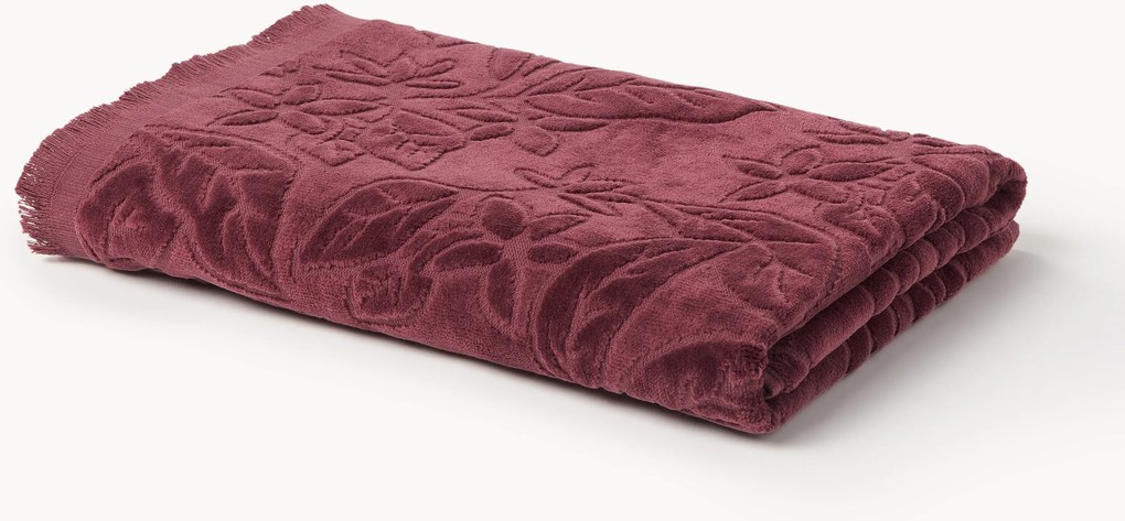 Asciugamano in velluto Rosaria, varie misure