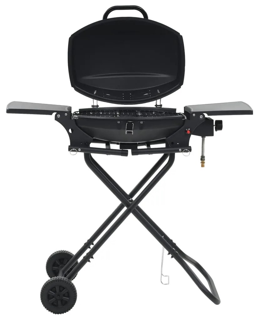 Barbecue E Griglia A Gas Portatile Con Fornello Nero /