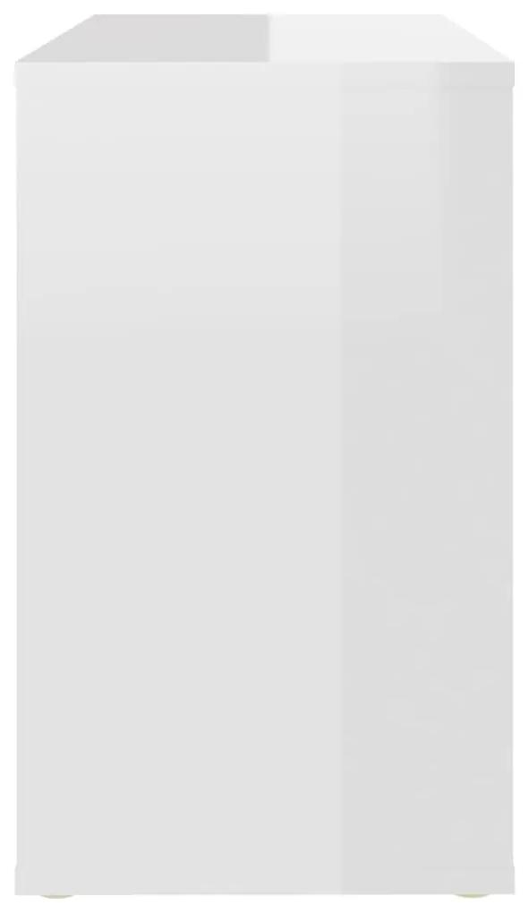 Credenza bianco lucido 60x30x50 cm in truciolato