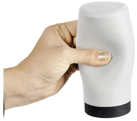 WENKO 54670100 - Dispenser EASY SQUEEZ-E 6x14 cm bianco/nero
