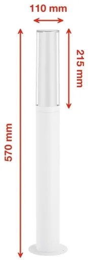 Briloner 311406TF - Lampada LED da esterno LED/8W/230V IP44 4000K 57 cm bianco