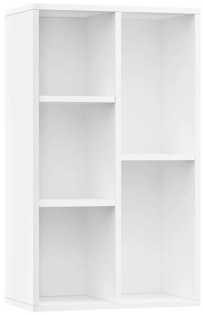Libreria/credenza bianca 50x25x80 cm in truciolato