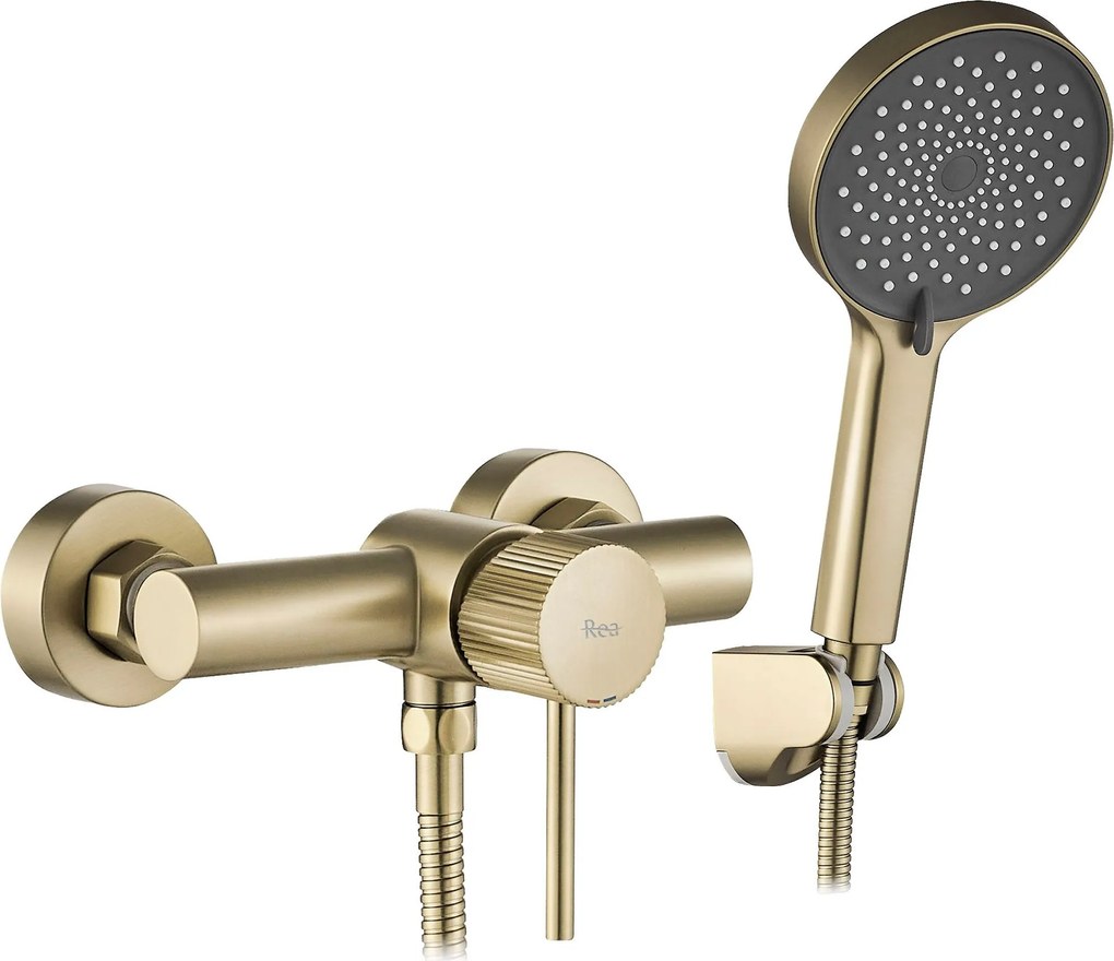Rubinetto doccia REA Lungo Stripe BRUSH GOLD