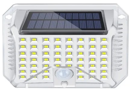 Brilagi-LED lampada solare da parete WALLIE LED/4W/5,5V argento con sensore