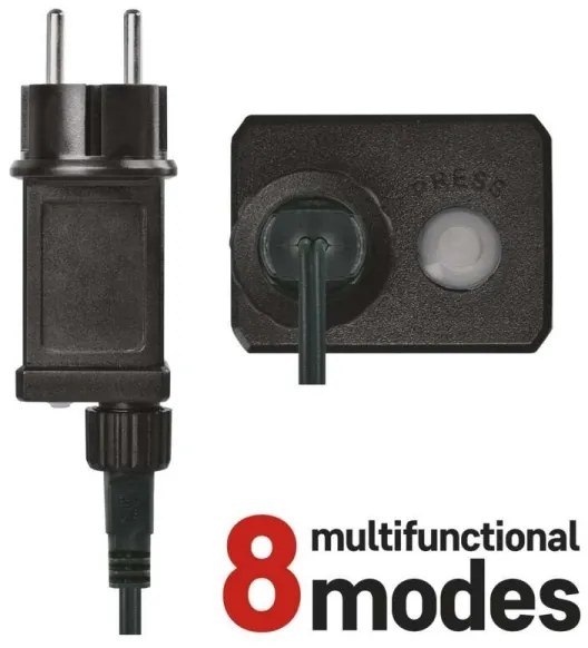 Catena luminosa LED per esterni 240 LED, 8 modalità, 29 m, IP44, bianco caldo