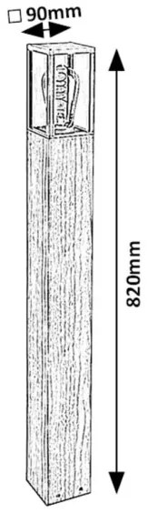 Rabalux 7197 - Lampada esterna WALES 1xE27/60W/230V IP44