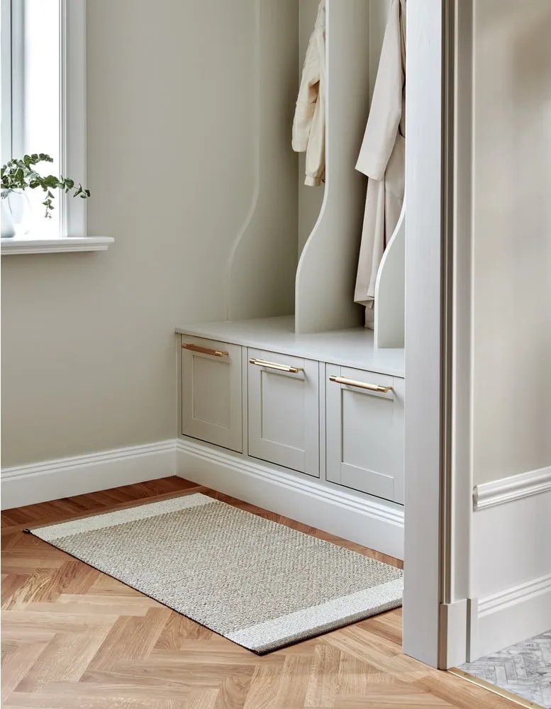 Passatoia da interno/esterno beige 70x300 cm Edit Mud Vanilla – Pappelina