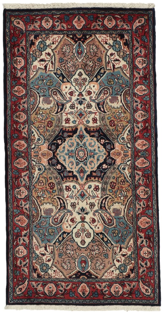 Sarouk Tappeto 130x70 (Iran) Annodato A Mano