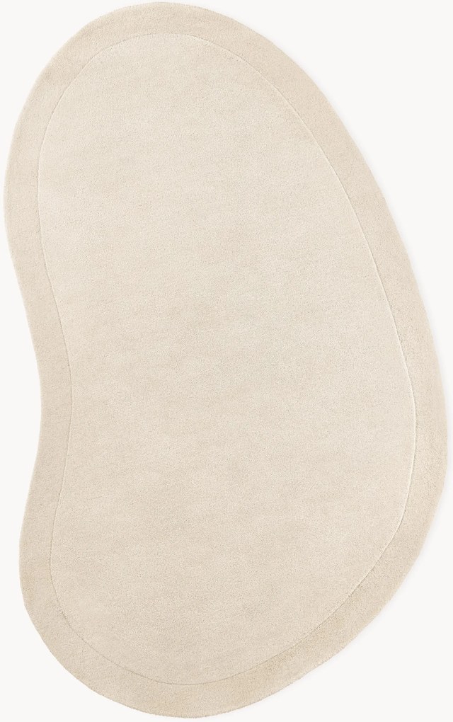 Tappeto in lana dalla forma organica fatto a mano Kadey