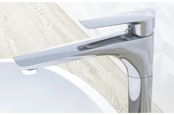 KFA Armatura 5022-712-00 - Rubinetto del lavandino + scarico TANZANIT 28,4 cm cromo lucido