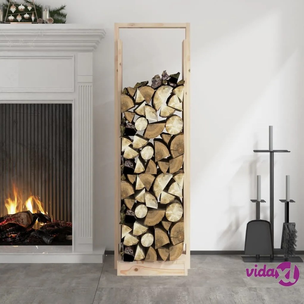 vidaXL Portalegna 33,5x30x110 cm in Legno Massello di Pino