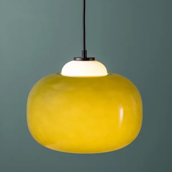Brilliant - Lampada a sospensione su cavo BLOP 1xE27/60W/230V verde
