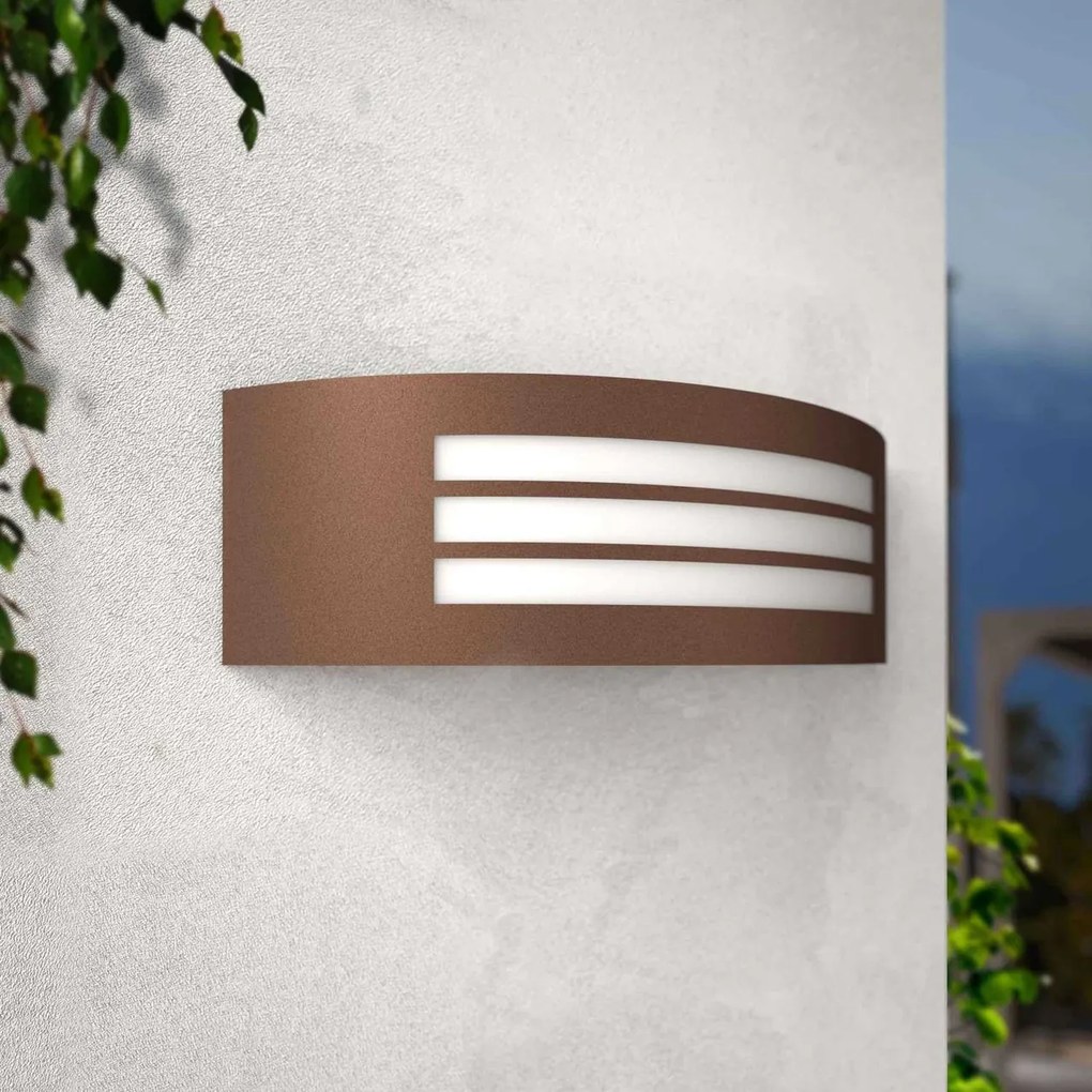 Applique Corten E27 IP54 da Esterno Antiabbagliamento - Serie SHELL