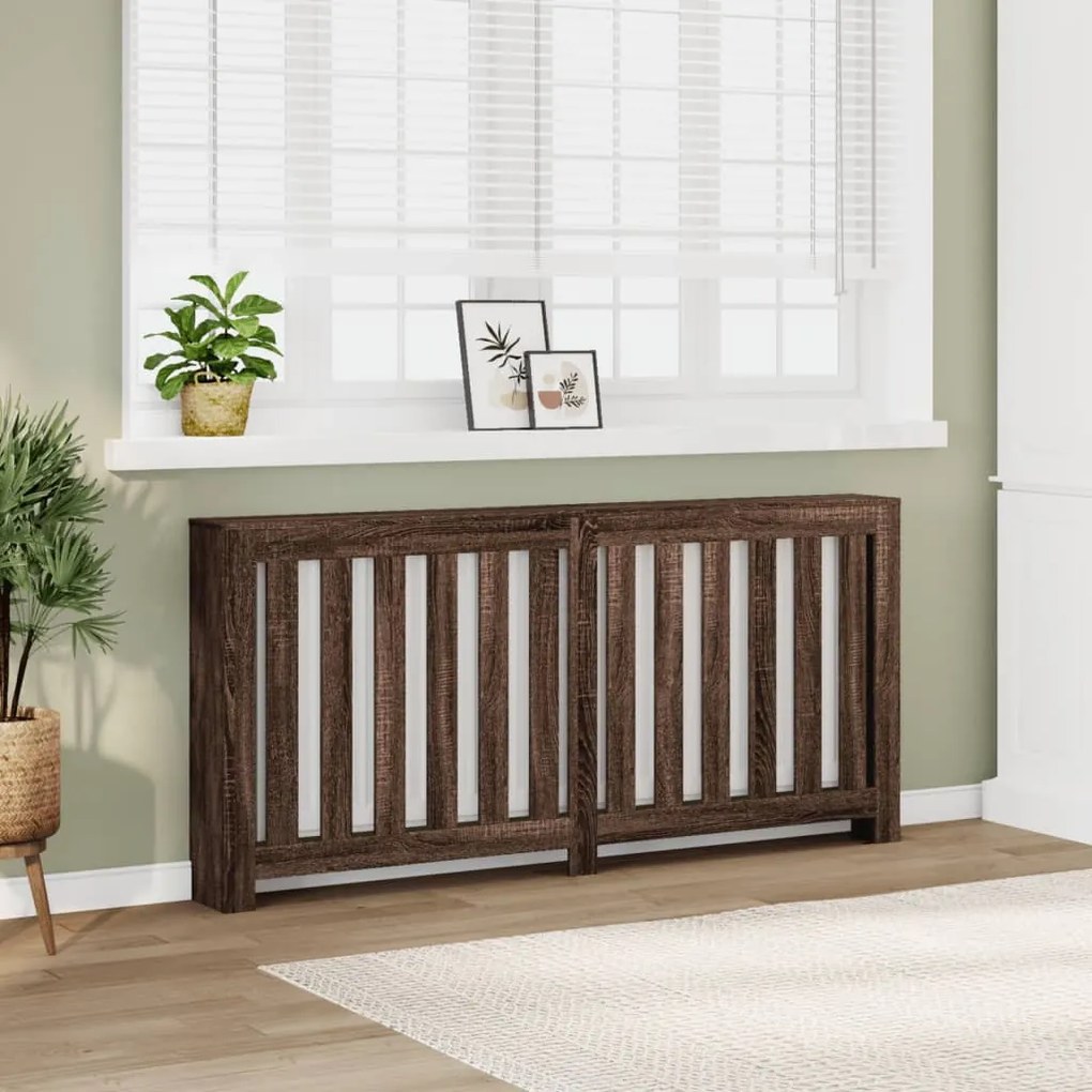 Copertura Termosifone Rovere Marrone 175x20x82cm İn Multistrato /