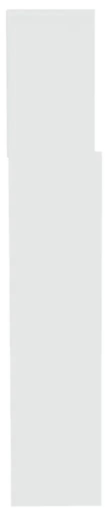 Testiera con contenitore bianco 200x19x103,5 cm