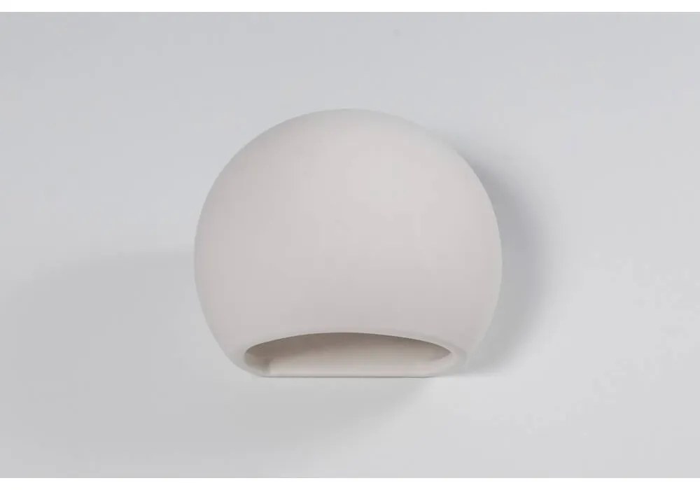 Applique da Parete in Gesso-Ceramico GLOBE E27 Pitturabile da interno Colore del corpo Pitturabile