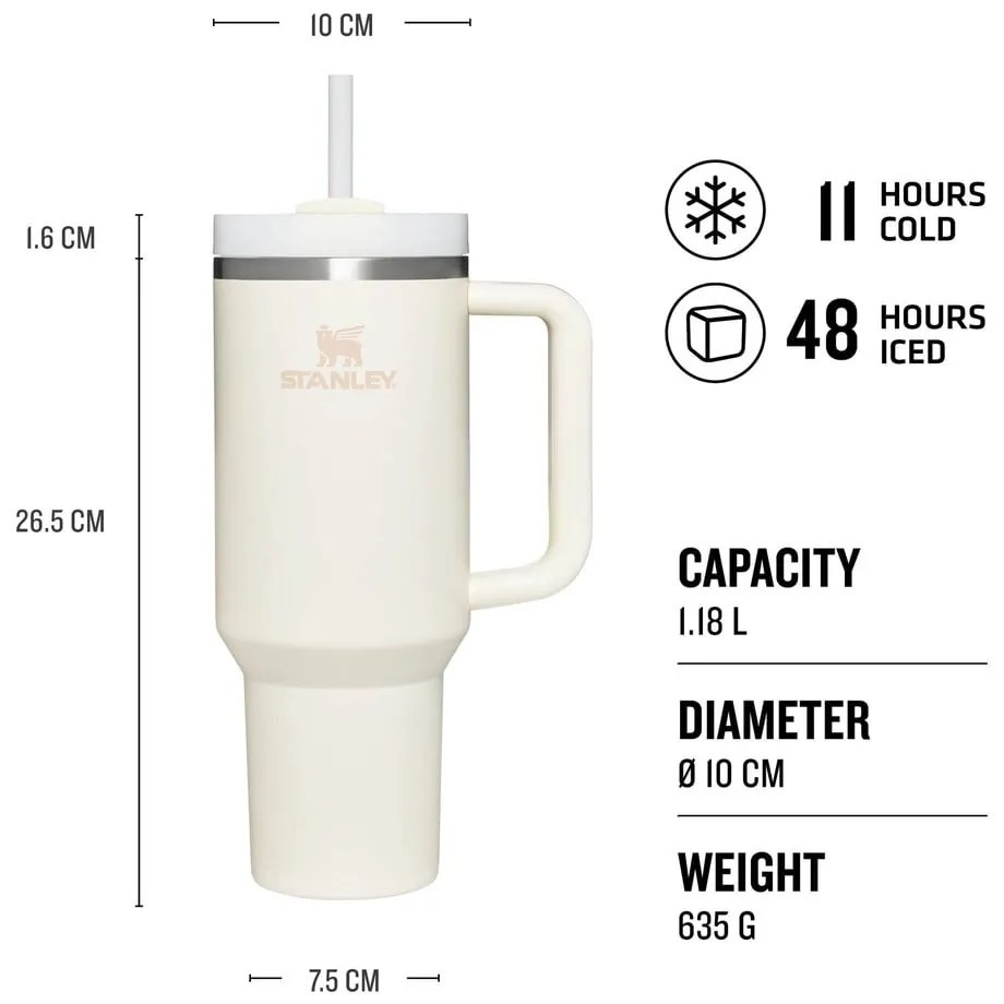 Thermos crema 1,18 l Quencher H2.O FlowState - Stanley