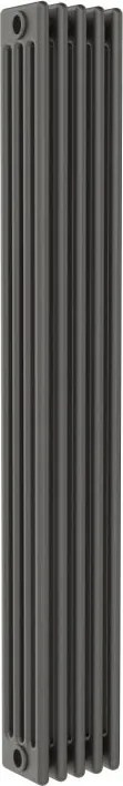 Termosifone in acciaio tubolare 4 colonne 5 elementi interasse 1935 mm ERCOS Comby antracite