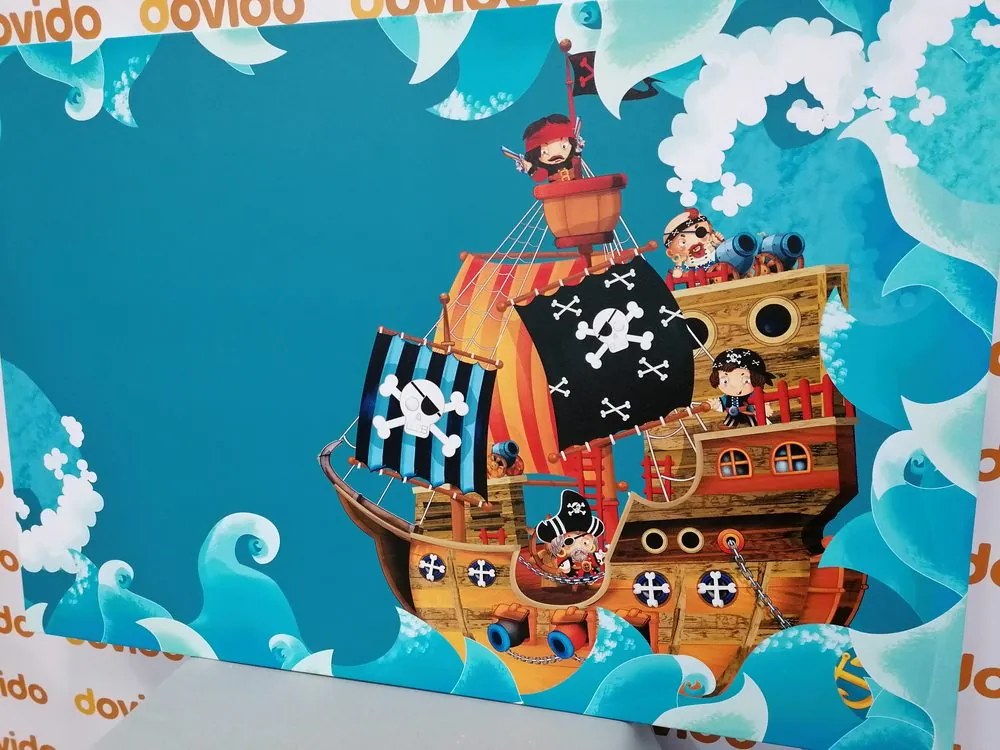 Quadro su tela – Nave pirata sul mare