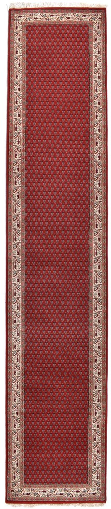 Mir Tappeto orientale 80x400 Rosso (Indian) Annodato A Mano