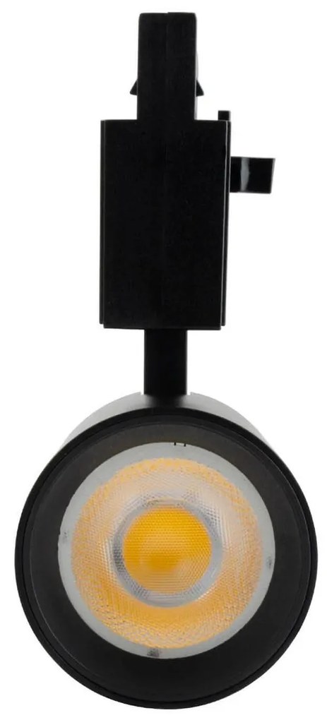 Faro LED 20W Trifase Nero 60° 120lm/W CRI92 no Flickering - BRIDGELUX LED Colore Bianco Naturale 4.000K