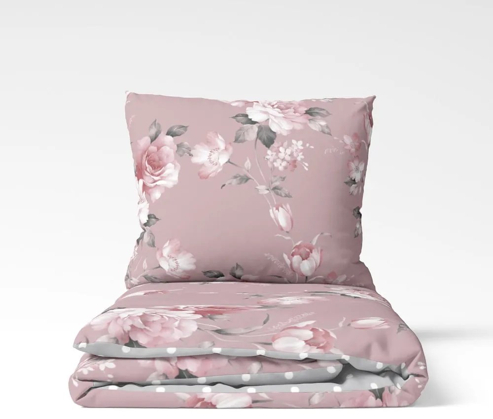 Biancheria da letto rosa in cotone per letto matrimoniale, 200 x 220 cm Belle - Bonami Selection